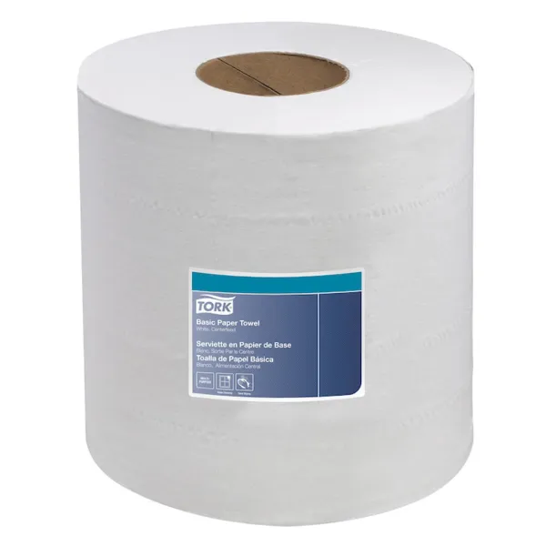 Paper Towel - 2-Ply Centrefeed White 121204 7.6IN x 11.8IN 600 SHEETS/RL 6/CS