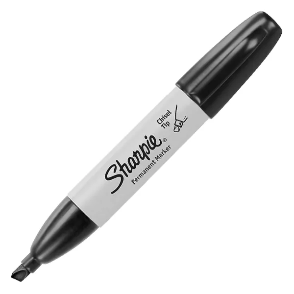 Marker - Chisel Tip Broad Black 38262 2/PK 6/BX 48/CS