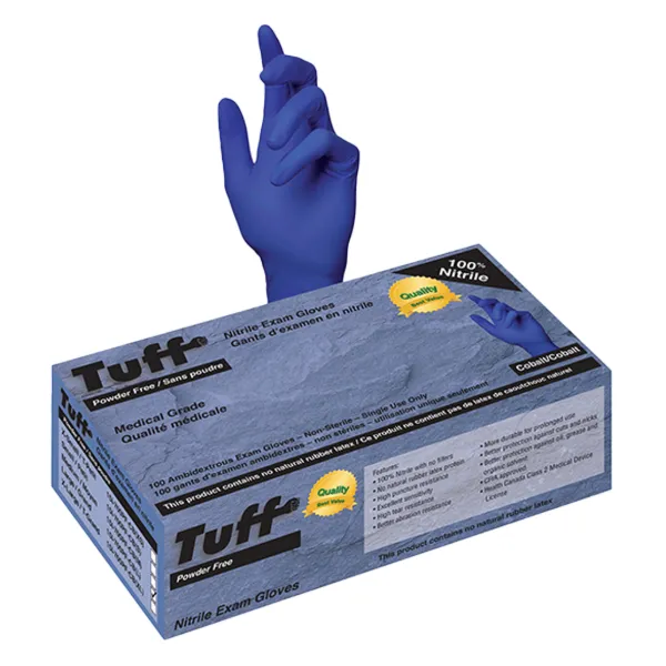 Gloves - Nitrile Disposable Medical Grade Powder Free Cobalt 15I-700PF-CB Medium 100/BX 10/CS