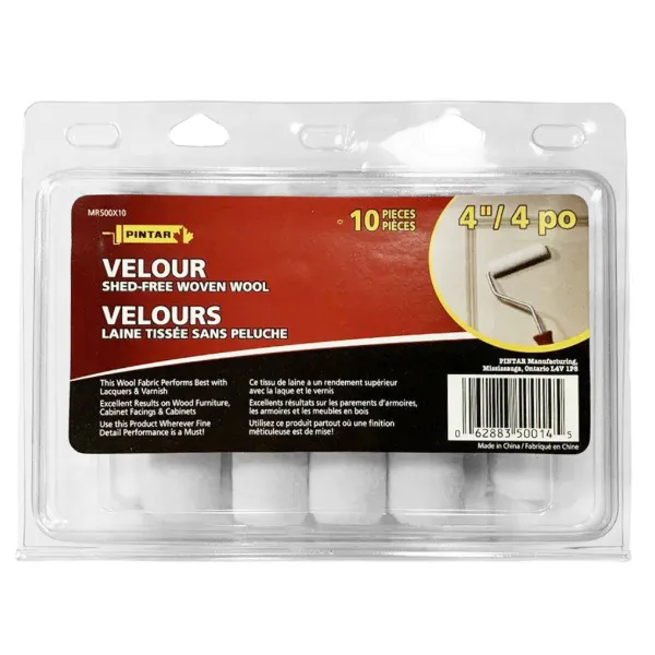 Mini Roller Refill - Velour White MR500X10 100MM 10/PK