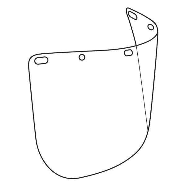 Face Shield Visor - High Performance Die Cut Window Clear EP815PF60 8IN x 15-1/2IN 0.060IN 10/CS
