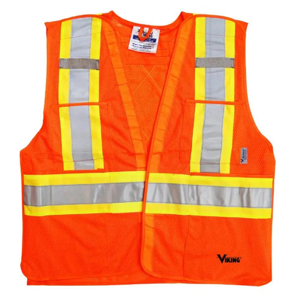 Safety Vest - 5-Point Tear Away Neon Orange 6125O Small/Medium 1/CS