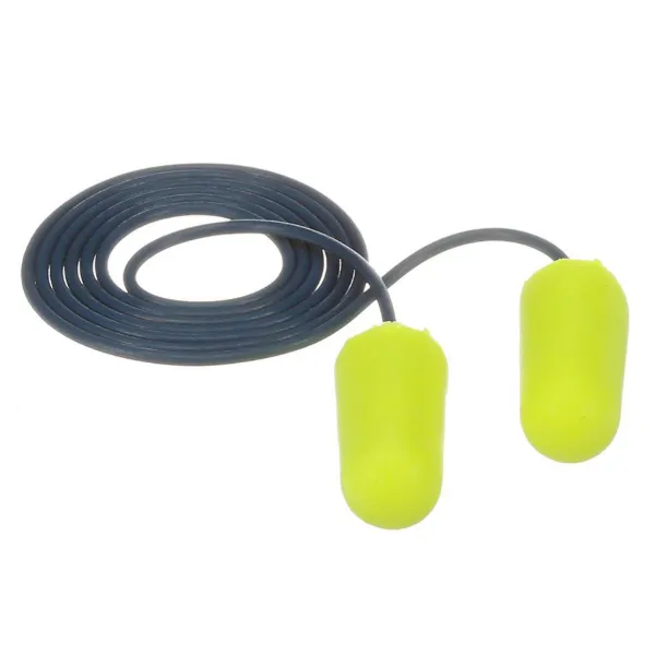 Ear Plugs - Corded E-A-Rsoft™ Metal Detectable Neon Yellow 311-4106 200/BX 2000/CS
