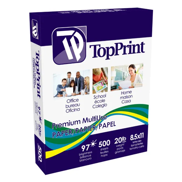Copy Paper White CP-LTR 8.5INx11IN 20LB Letter Size 500/PK 5000/CS