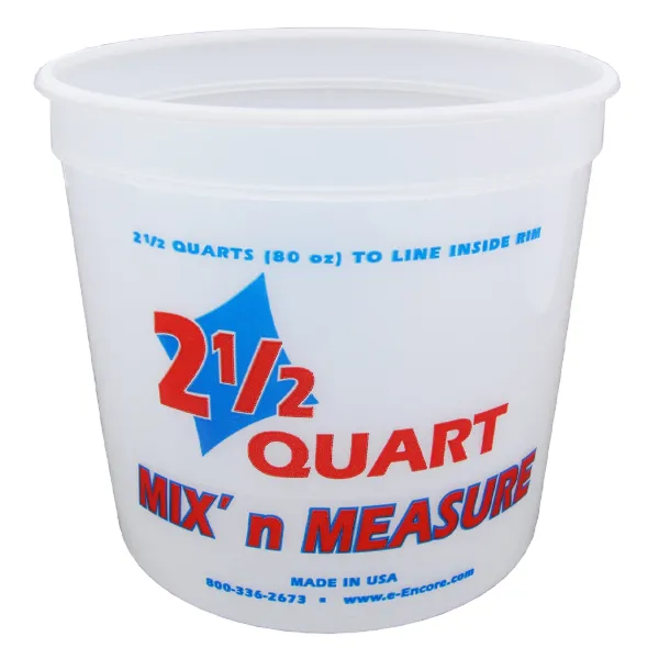 Measuring Bucket White MB61086 2.5L 12/CS