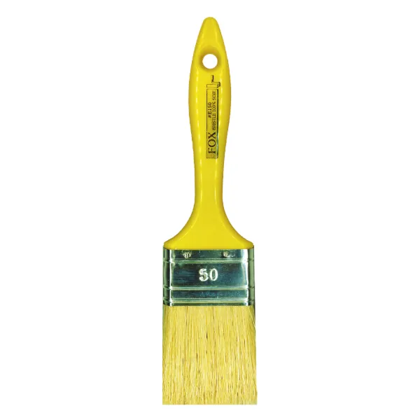 Flat Brush - Pure China Bristle Yellow B150 50MMx57MM 14MM 10/PK 200/CS