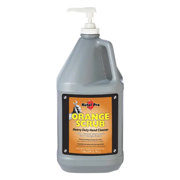 Hand Cleaner - Orange Scrub with Natural Scrubbers 4902 3.78L JUG w/Pump 4/CS