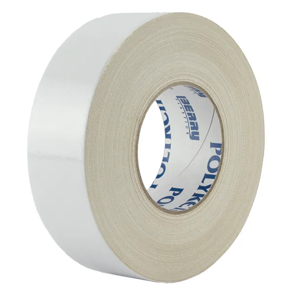 Cloth Duct Tape - Polyethylene Coated Solvent Resistant White 221 102MMx55M 12MIL 12/CS