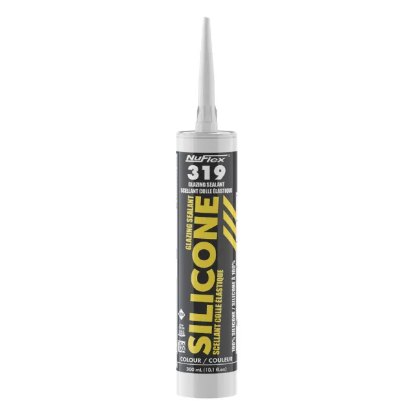 Sealant - NuFlex¨ Glazing Silicone Clear 319 300ML CARTRIDGE 12/CS