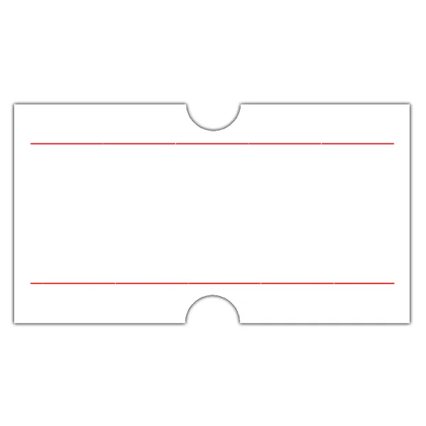 Labels for MX5500 Price Gun White/Red Stripe R1222 1000/RL 10/SLV