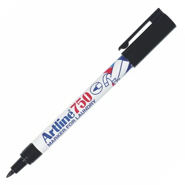 Marker - Artline® Laundry Black EK750 24/BX 12/CS
