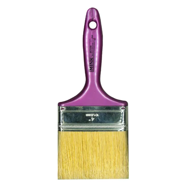 Flat Brush - Pure China Bristle One Coat Purple C1100 100MMx76MM 18MM 10/CS