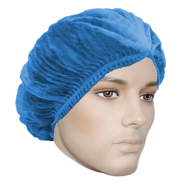 Hair Net - Care™ Polypropylene Pleated Bouffant Cap Blue 7021B 21IN 100/PK 1000/CS