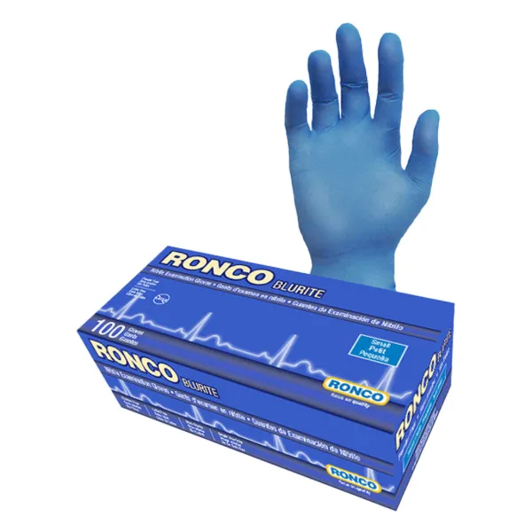 Gloves - Nitrile Examination Powder Free Light Blue BluRite™ 5MIL 989 Large 100/BX 10/CS