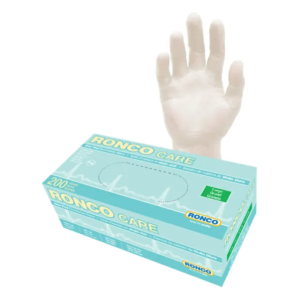 Gloves - Vinyl Disposable Examination Powder Free Clear Care™ 3MIL 230 X-Large 200/BX 10/CS