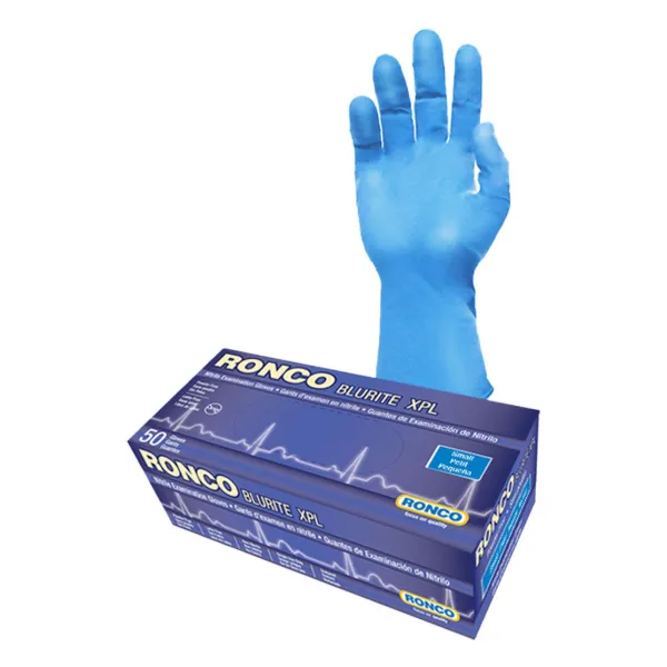 Gloves - Nitrile Examination Powder Free Extra Long Blue BluRite™ XPL 8.5MIL 958 Large 50/BX 10/CS