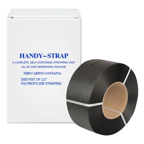 Strapping - Polypropylene Porta Carton Black HGLDB3000-P1 1/2IN x 3000FT 300LB NO BUCKLES 1/BX