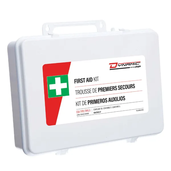 First Aid Kit - CSA Type 3 Plastic Box 51-100 Workers FAKCSAT3LBP 3INx9.5INx13.5IN 1/CS