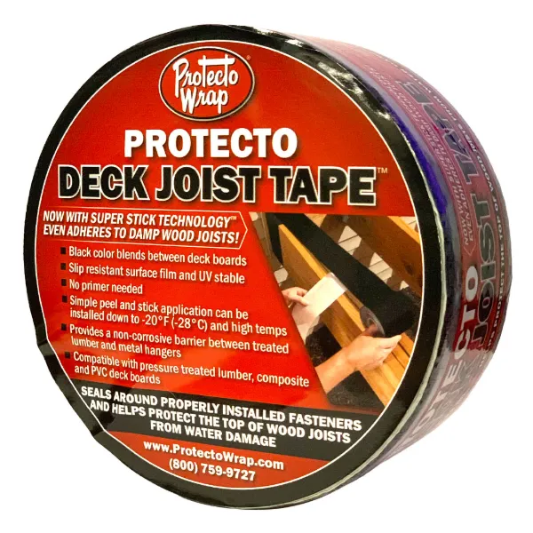 Flashing Tape - Self-Adhering Black Deck Joist Tape™ 2IN x 50FT 24/CS