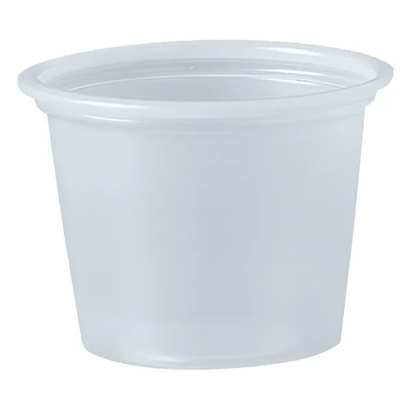Plastic Cups - Portion Container Translucent P100N 1OZ 2500/CS