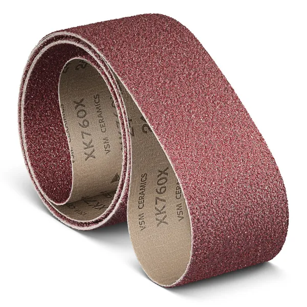 Sanding Belt - Ceramic XK760X 8IN x 19IN 24GRIT 10/BX