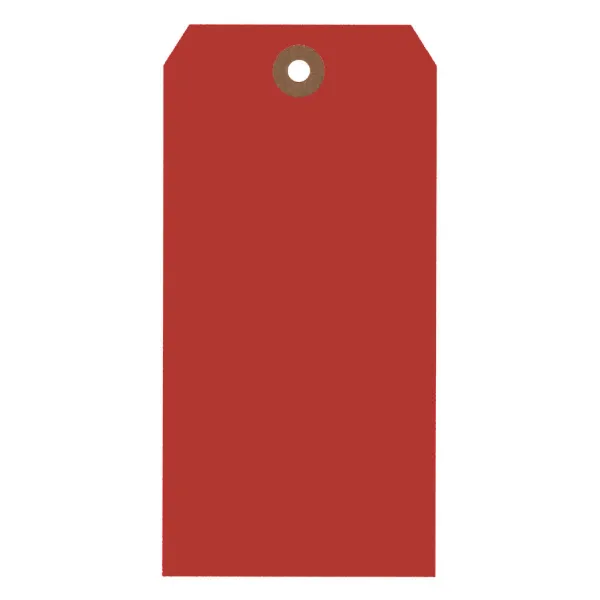 Shipping Tags Red ST5 4.75IN x 2.375IN #5 1000/BX