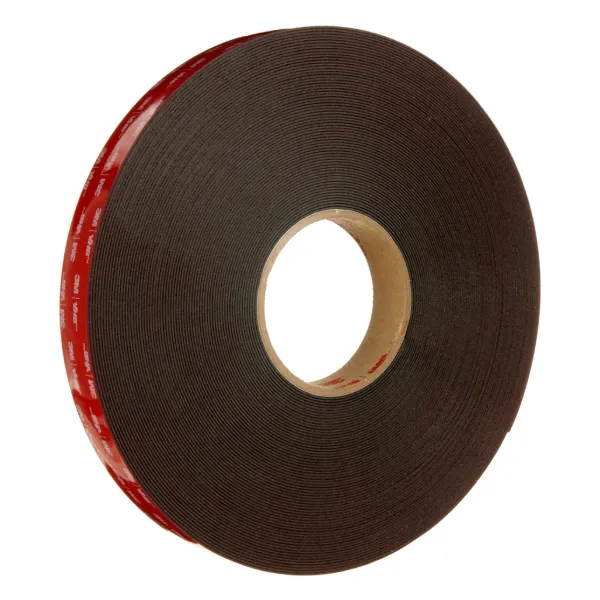 VHB Flame Retardant Tape - Film Liner D/C Black 5958FR 12MM x 33M 1.4MM (40MIL) 18/CS